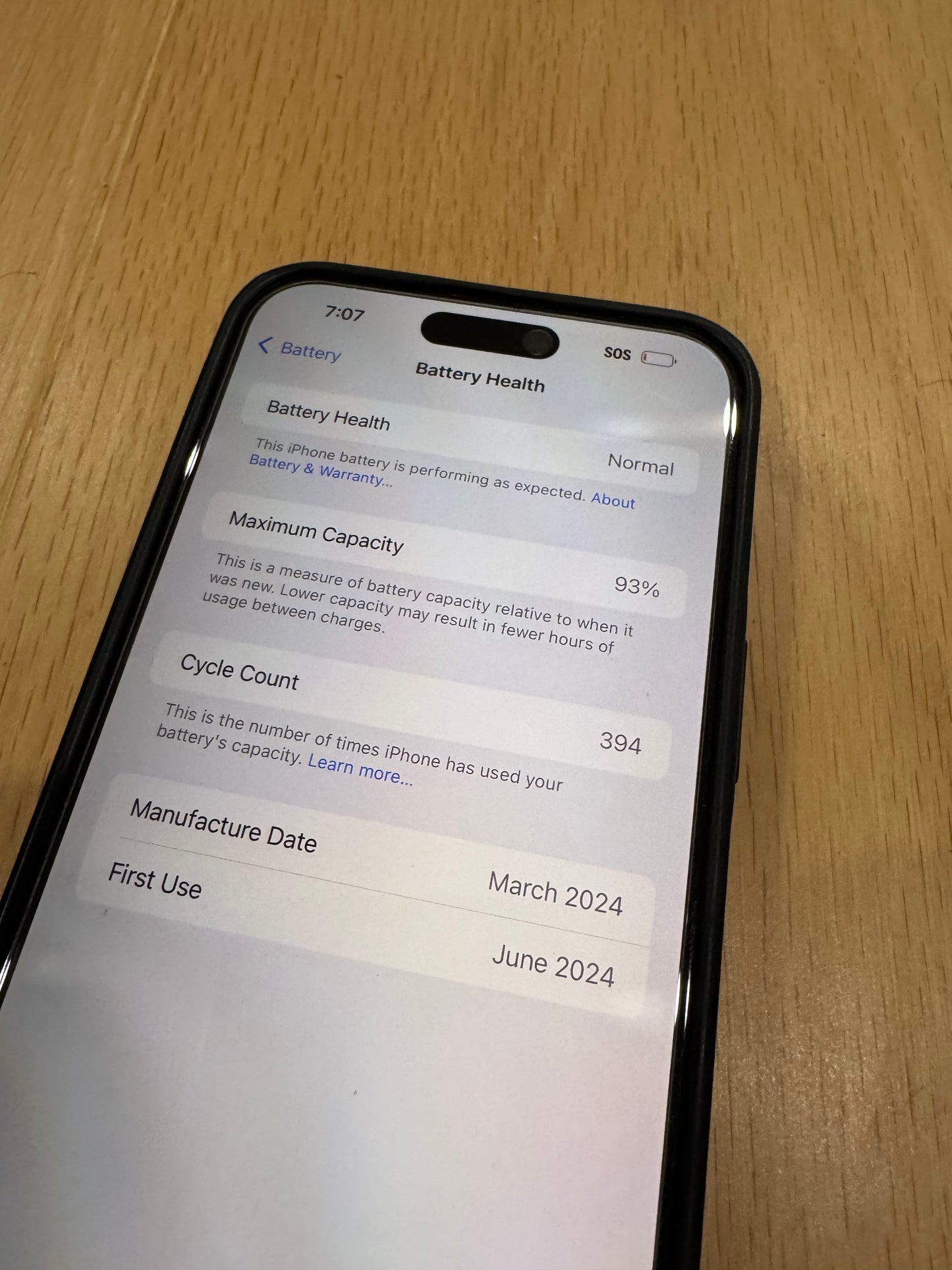 iPhone 15 Pro Max Black Titanium 256gb 93% BH UNLOCKED