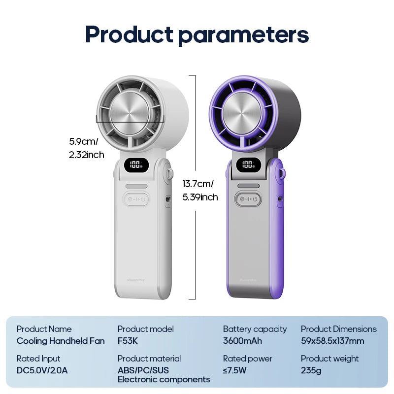 Air Cooling Portable Mini Handheld Fan