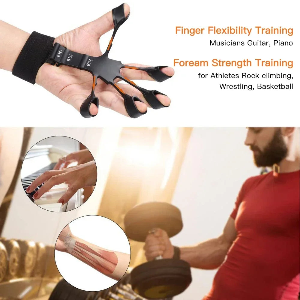 Grip Strength Trainer Kit 1-6 Pack Hand Grip Strengthener for Muscle Building and Injury Recover Hand Rehabilitation Training