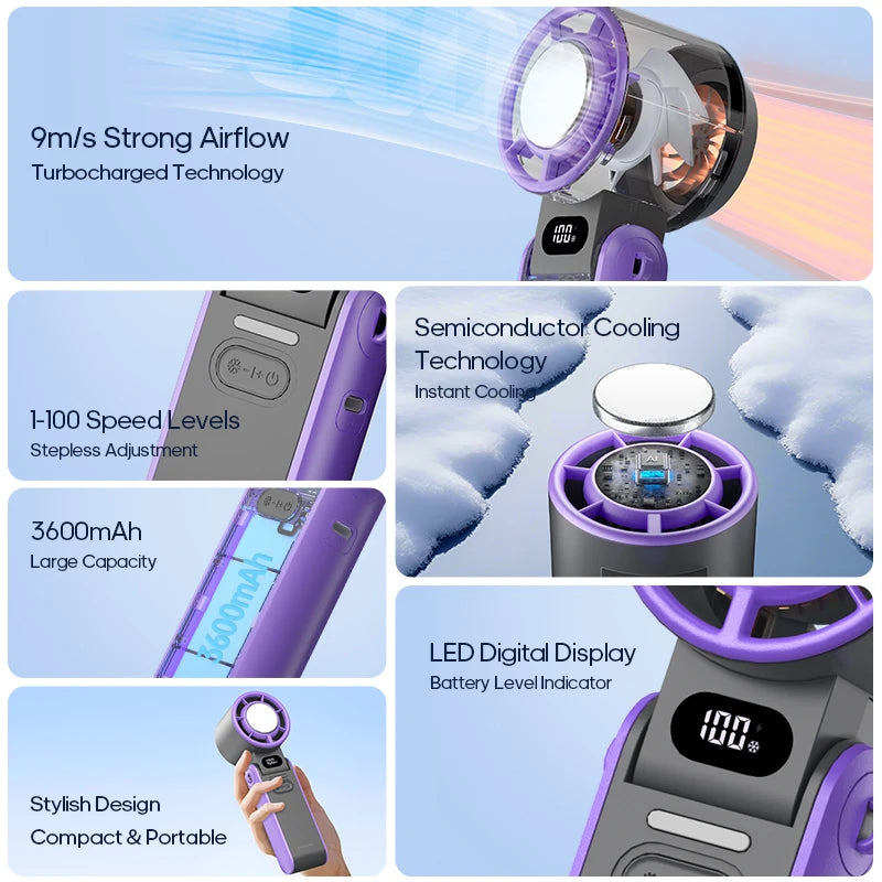 Air Cooling Portable Mini Handheld Fan
