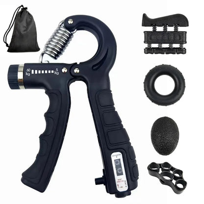 Grip Strength Trainer Kit 1-6 Pack Hand Grip Strengthener for Muscle Building and Injury Recover Hand Rehabilitation Training