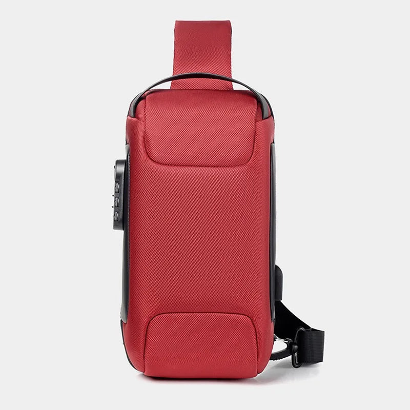 Anti-Theft USB Charging Crossbody Bag 