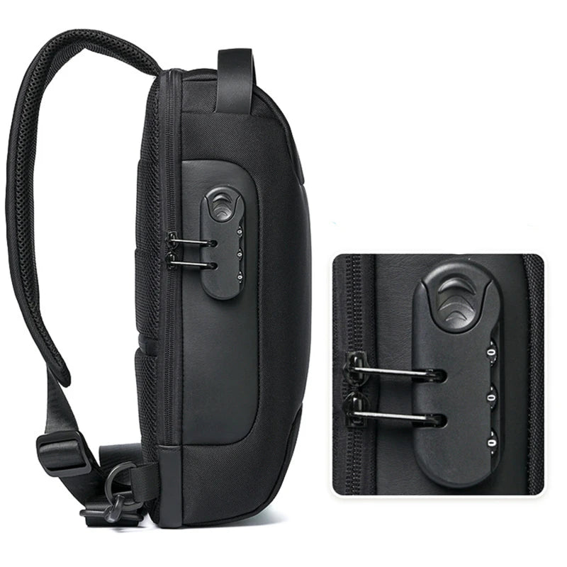 Anti-Theft USB Charging Crossbody Bag 